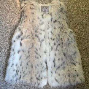 Faux fur vest